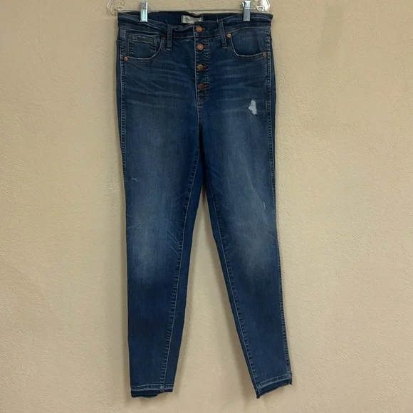 Madewell womans 10” High Rise Skinny Jeans size 31 - Picture 2 of 5